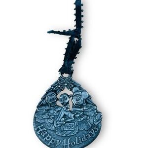 Disney 1998 Pewter Christmas Ornament Mickey Donald Bambi Holiday